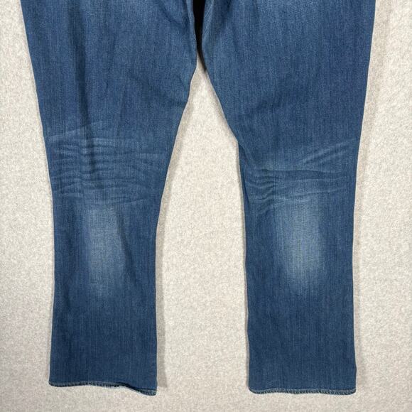 Rock Republic Jeans Womens 12 Kasandra Bootcut Mid Rise Stretch Fade Dark Y2K - Picture 11 of 14